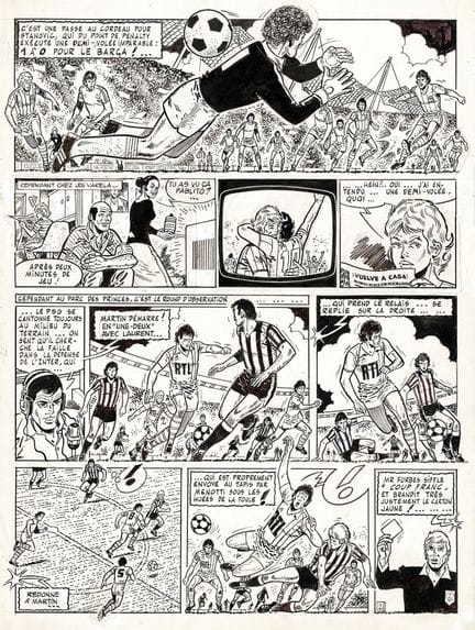 Raymond Reding = Eric Castel, lámina original en t