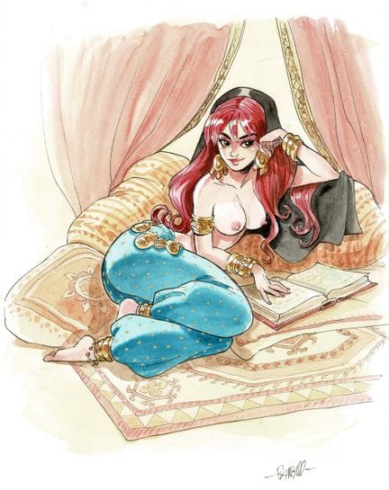 Barbucci = Ekhö, mundo espejo, dibujo original a t