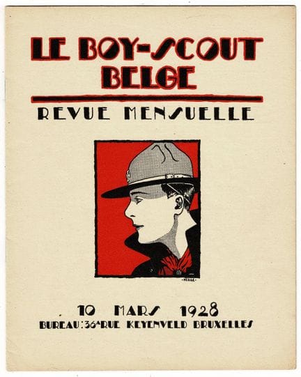 Hergé = El Boy Scout belga: Año 1928, números del 