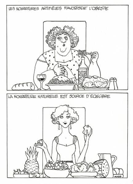 Moebius = ¡Viva la comida natural!, dibujo origina