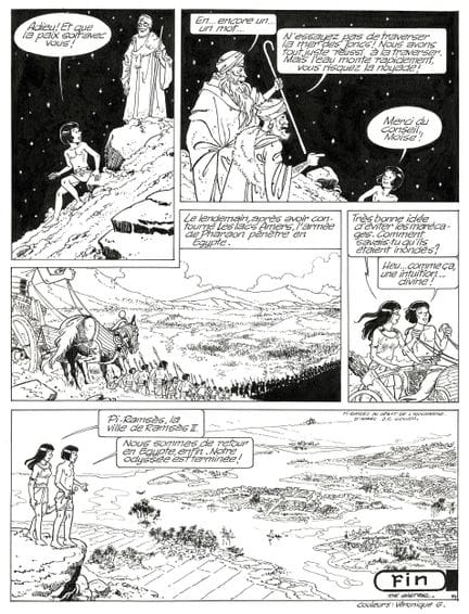 De Gieter = Papyrus, «El faraón loco», lámina orig