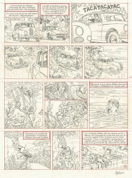 Antoine Aubin = Blake y Mortimer, «Ocho horas en B