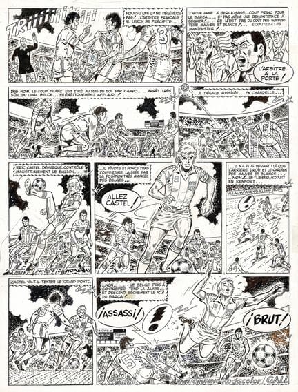 Raymond Reding = Eric Castel, lámina original en t