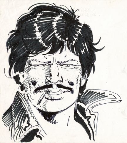 Malik = Archie Cash, dibujo original a tinta china