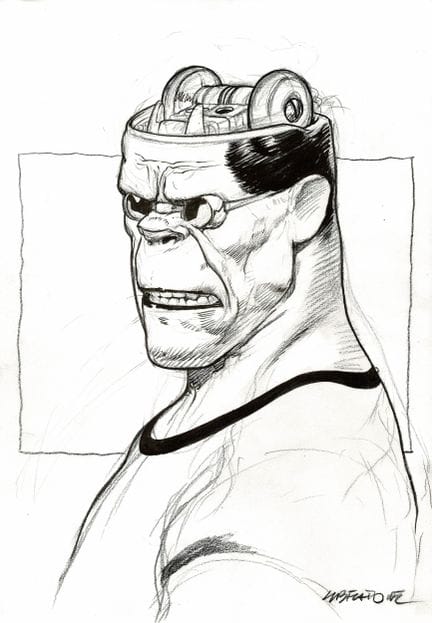 Liberatore = RanXerox, dibujo original a tinta chi
