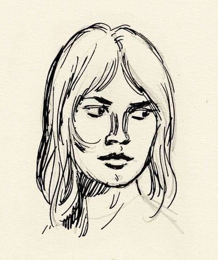 Cuvelier = Corentin, dibujo original a tinta china