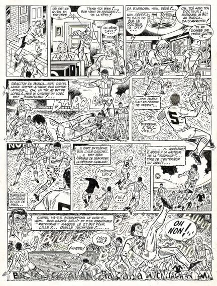 Raymond Reding = Eric Castel, lámina original en t
