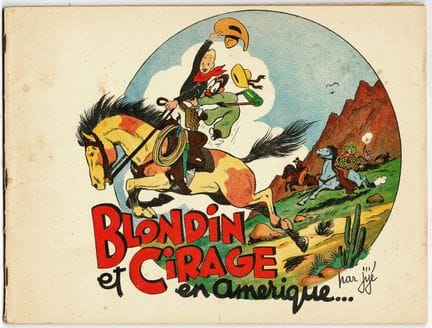 Blondin y Cirage = Blondin en América, edición ori