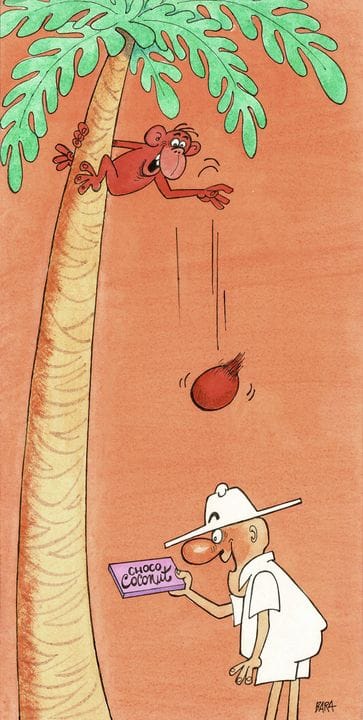Bara = Max, el explorador, dibujo original en goua
