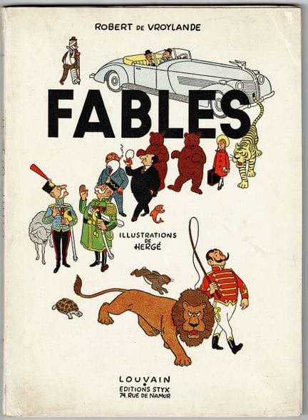 Hergé = «Fábulas de Robert de Vroylande», edición 