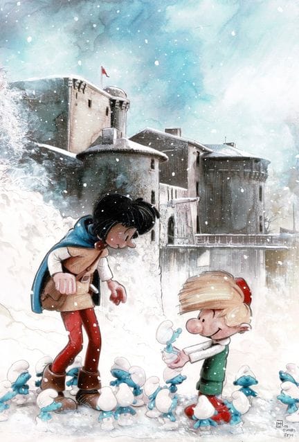 Fabrice Le Hénanff = Johan, Pirlouit y los Pitufos