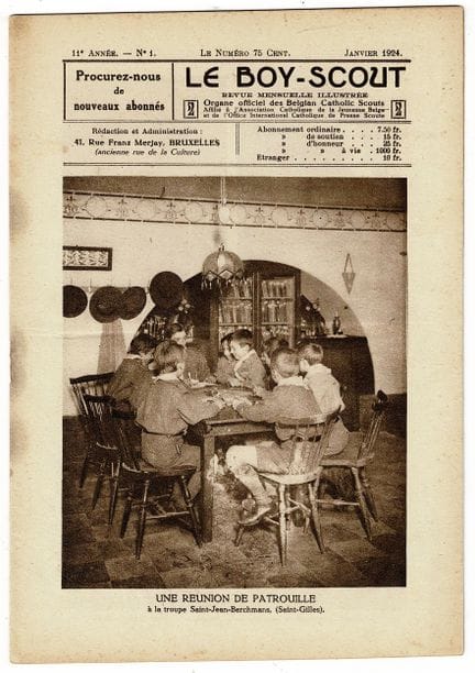 Hergé = «Le Boy-Scout», año 1924: fascículos de en