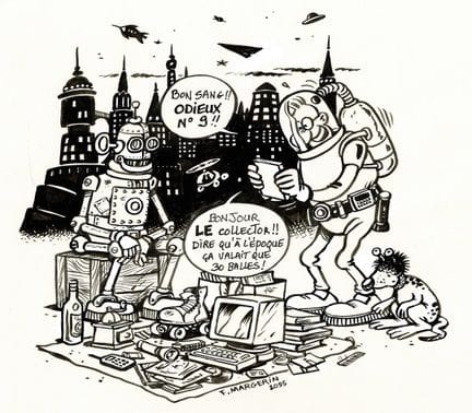 Margerin = El mercadillo del futuro, dibujo origin