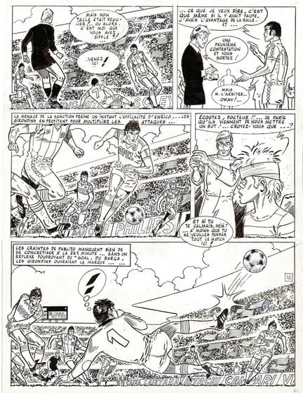 Raymond Reding = Eric Castel, lámina original en t