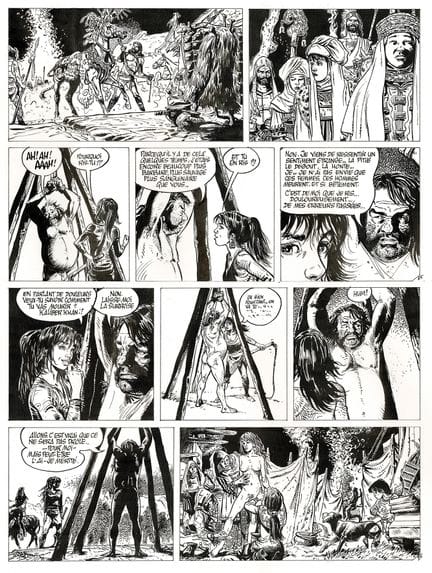 Franz = Poupée d'ivoire, Le tombeau Scythe, dibujo