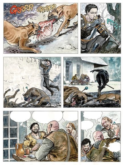 Manara = Borgia, El poder del incesto, lámina orig