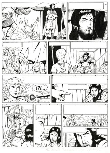 Marc Jailloux = Alix Britannia, lámina original en