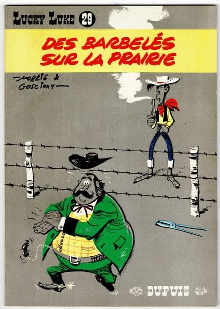 Lucky Luke = Des barbelés sur la prairie, primera 