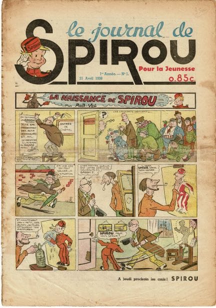 Spirou = Fascículos del n.º 1 al 37 de 1938 y del 