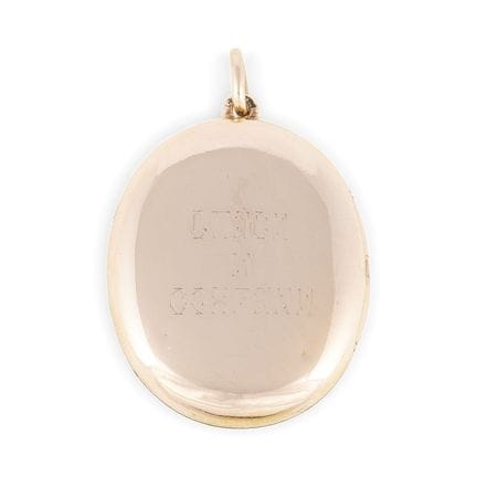 MEDALLÓN OVALADO DE ORO «SAVE AND PROTECT» DE LA C