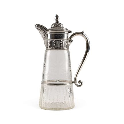 A SILVER-MOUNTED CUT-GLASS DECANTER Russian, Mosco