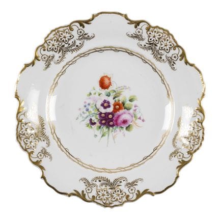 A PORCELAIN PLATE WITH FLORAL DECOR Russian, St. P