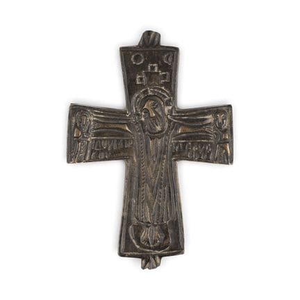 A CROSS ENKOLPION WITH THE CRUCIFIXION OF CHRIST B