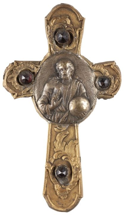 A SMALL CRUCIFIX SHOWING CHRIST THE SAVIOUR Probab