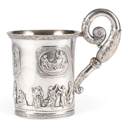 A VERY LARGE SILVER MUG Russian, St. Petersburg, P