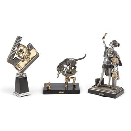 FRANK MEISLER 1925 Danzig - 2018 Jaffa THREE SCULP