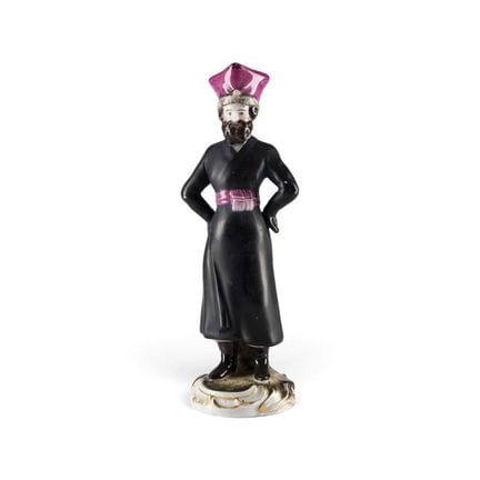 A PORCELAIN FIGURE 'COACHMAN' Russian, Verbilki, G