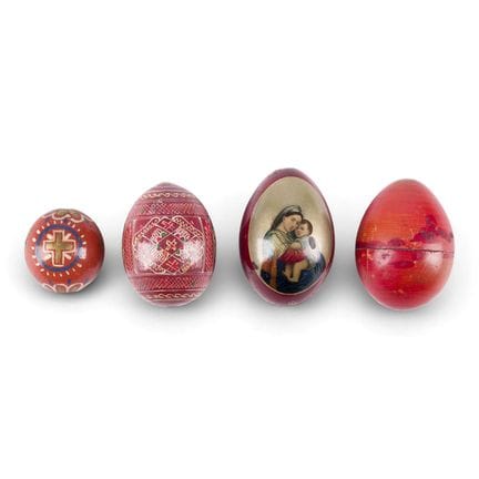 A COLLECTION OF FOUR EASTER EGGS Russian, 19th/20t