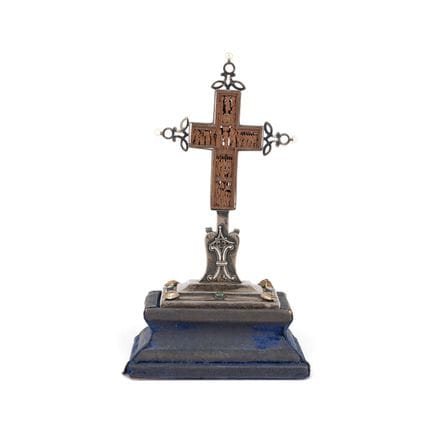 A VERY FINE CROSS WITH SILVER MOUNT Mount Athos, 1