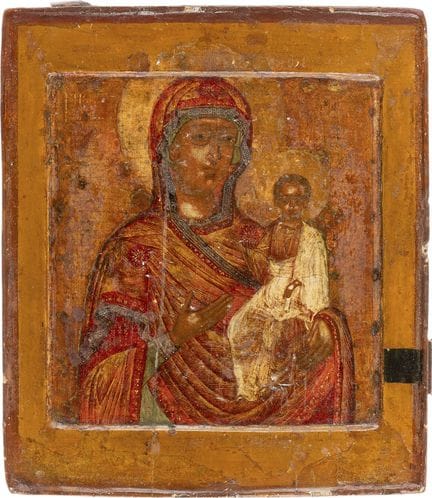 ICÔNE REPRÉSENTANT LA MÈRE DE DIEU DE SMOLENSK (SM