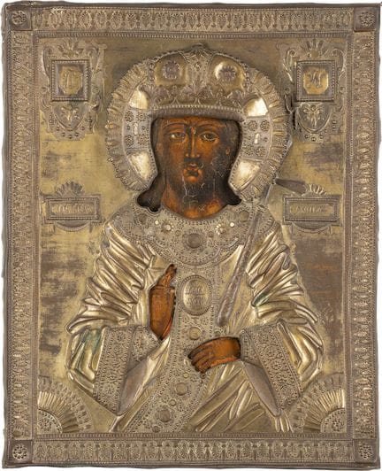 UNE GRANDE ICÔNE REPRÉSENTANT LE CHRIST « ROI DES 