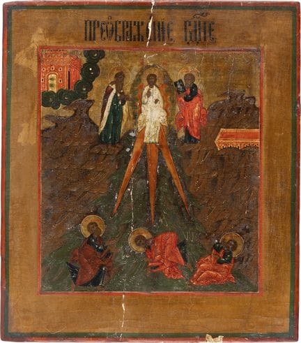 GRANDE ICÔNE REPRÉSENTANT LA TRANSFIGURATION DU CH
