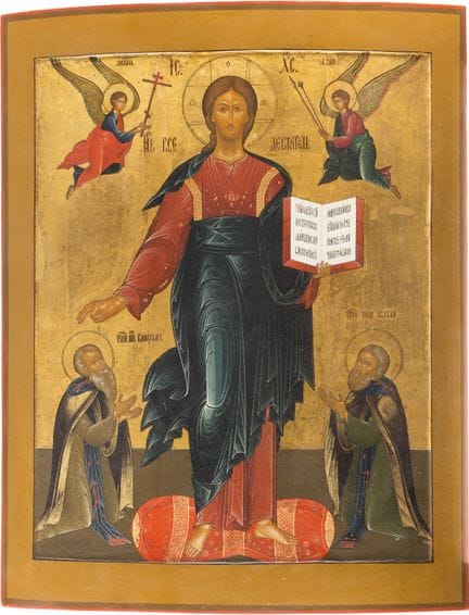 UNE ICÔNE MONUMENTALE ET RAFFINÉE DU CHRIST DE SMO