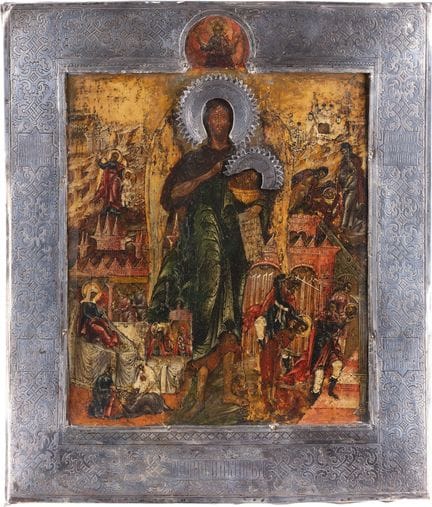 A FINE VITA ICON OF ST. JOHN THE FORERUNNER AS THE
