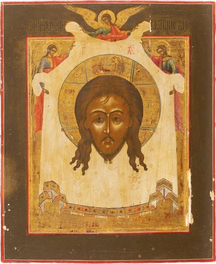 ICÔNE REPRÉSENTANT LE MANDYLION. Russie, début du 