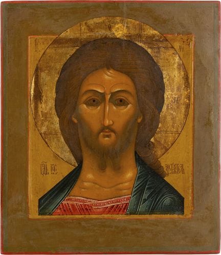 ICÔNE REPRÉSENTANT LE CHRIST « À L'ŒIL TERRIFIANT 