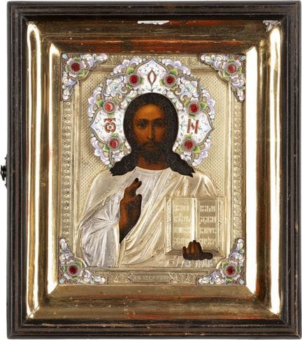 UNE TRÈS BELLE ICÔNE REPRÉSENTANT LE CHRIST PANTOK