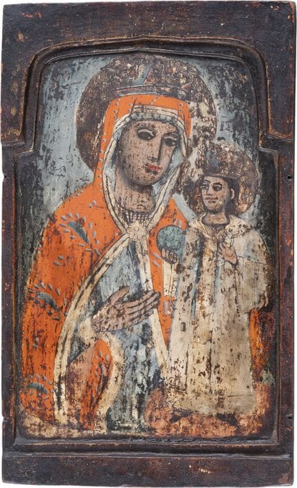 PANNEAU CENTRAL D'UN TRIPTYQUE REPRÉSENTANT LA MÈR