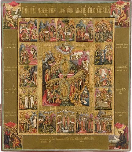 A MUSEUM-QUALITY ICON DEPICTING THE DESCENT INTO H