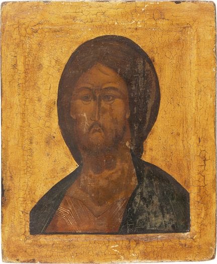 ICÔNE REPRÉSENTANT LE CHRIST « À L'ŒIL TERRIFIANT 