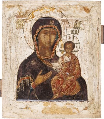 ICÔNE REPRÉSENTANT LA MÈRE DE DIEU DE SMOLENSK (SM