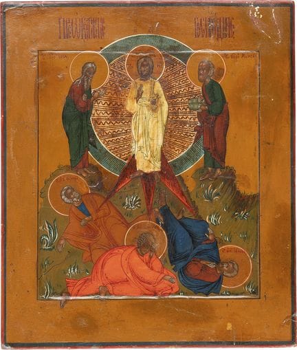 ICÔNE REPRÉSENTANT LA TRANSFIGURATION DU CHRIST Ru