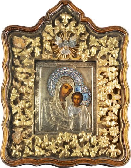 ICÔNE REPRÉSENTANT LA MÈRE DE DIEU DE KAZAN (KAZAN
