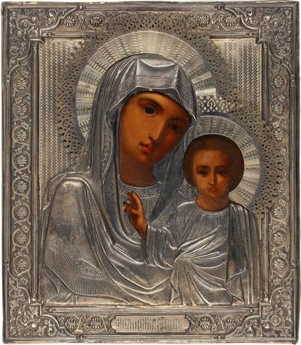 ICÔNE REPRÉSENTANT LA MÈRE DE DIEU DE KAZAN (KAZAN