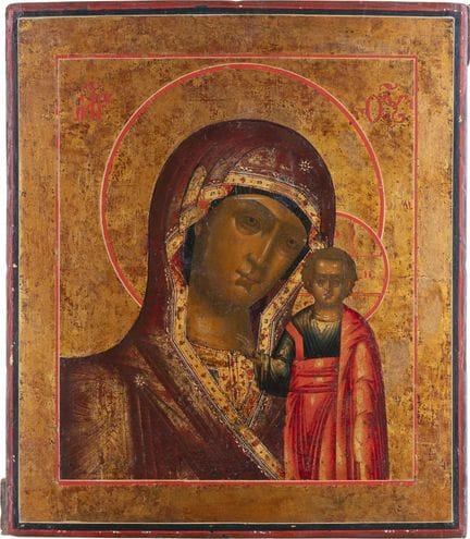 ICÔNE DE LA MÈRE DE DIEU DE KAZAN (KAZANSKAYA) Rus