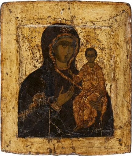 ICÔNE REPRÉSENTANT LA MÈRE DE DIEU DE SMOLENSK (SM
